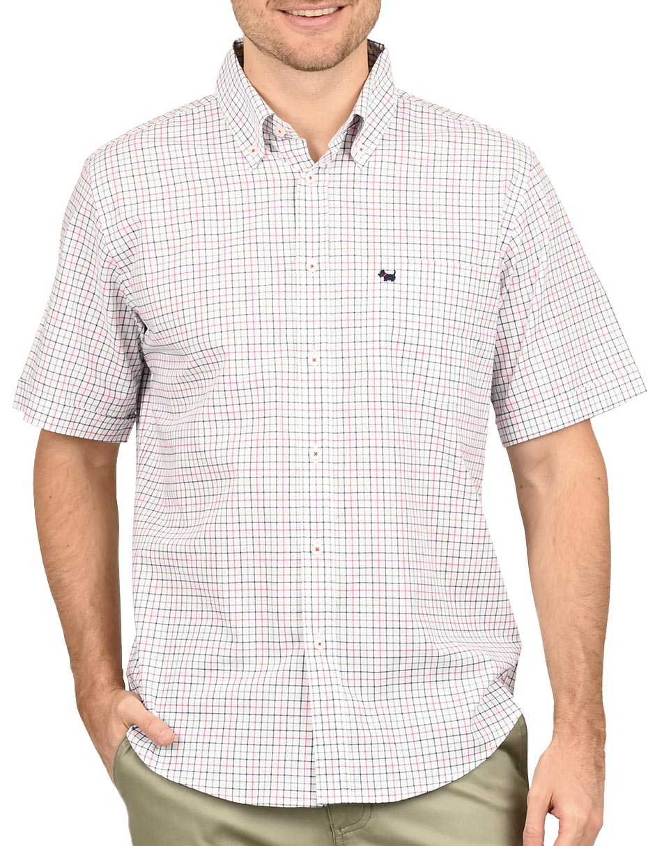 Camisa casual de algodón manga corta para hombre 4