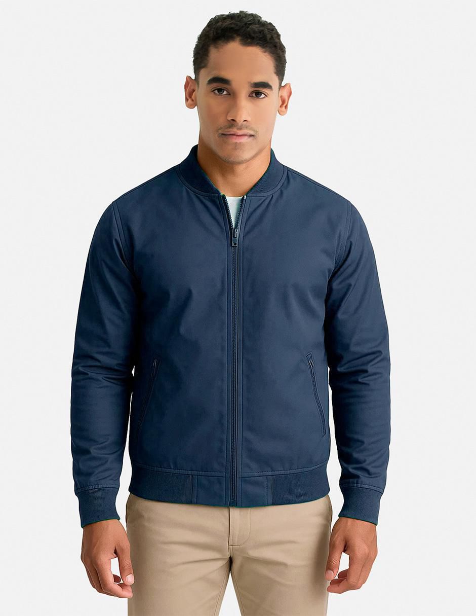 Chamarra bomber con bolsillos para hombre Chamarra bomber con bolsillos para hombre
