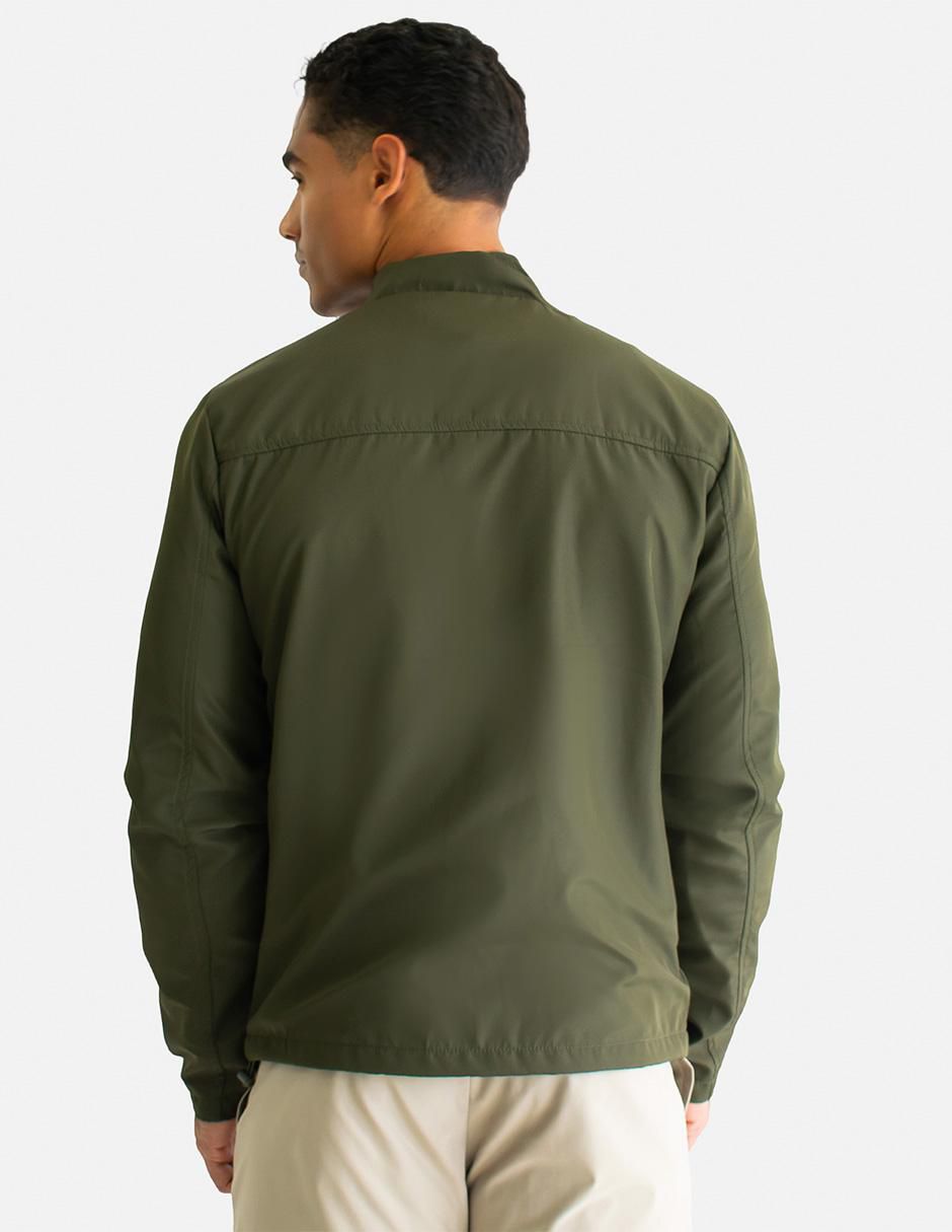 Chamarra casual impermeable con bolsillos para hombre 2