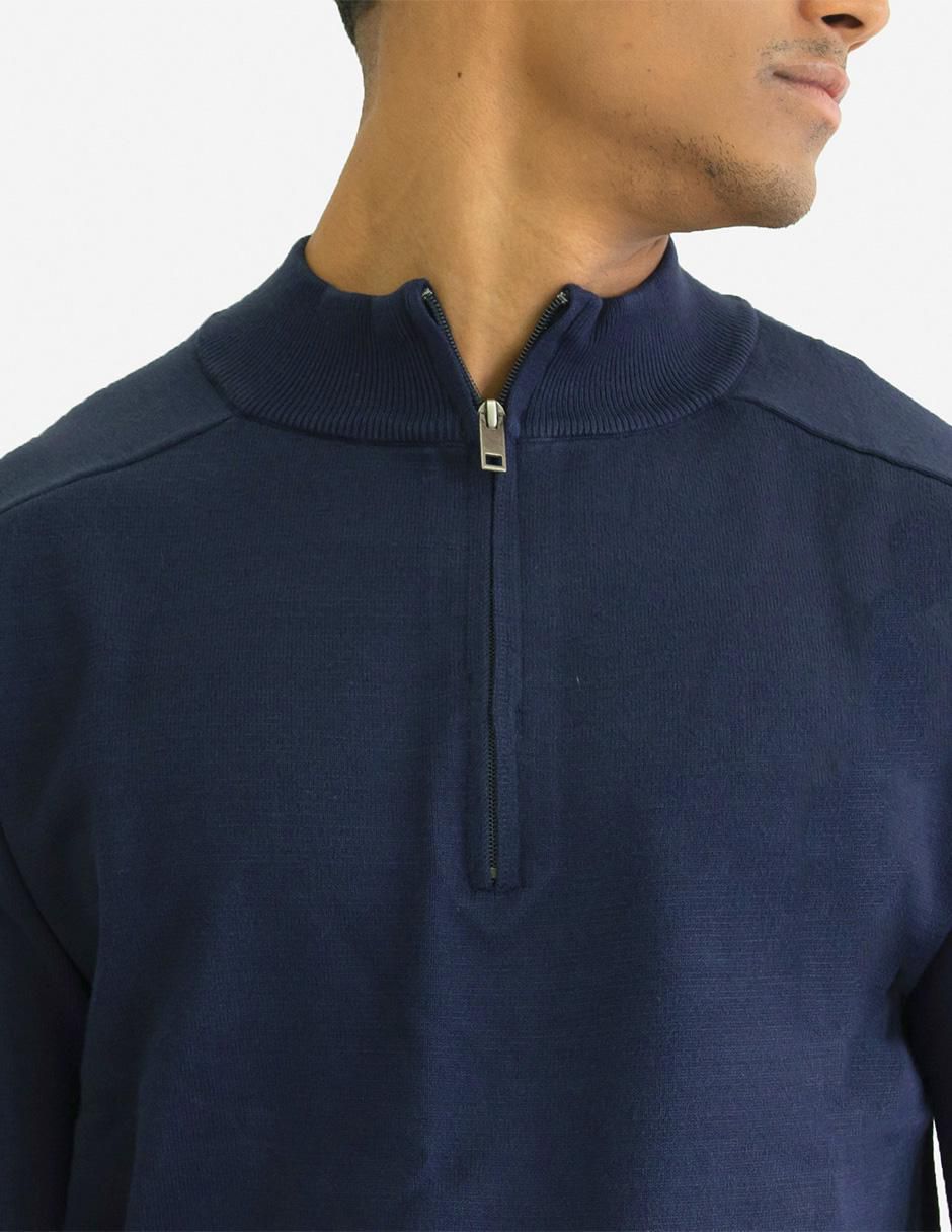 Suéter cuello con cierre para hombre 4