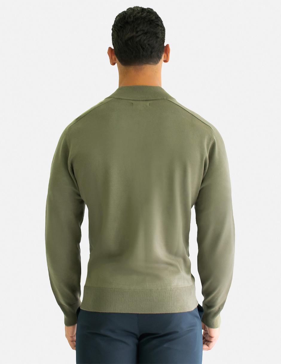 Suéter cuello con cierre para hombre 2