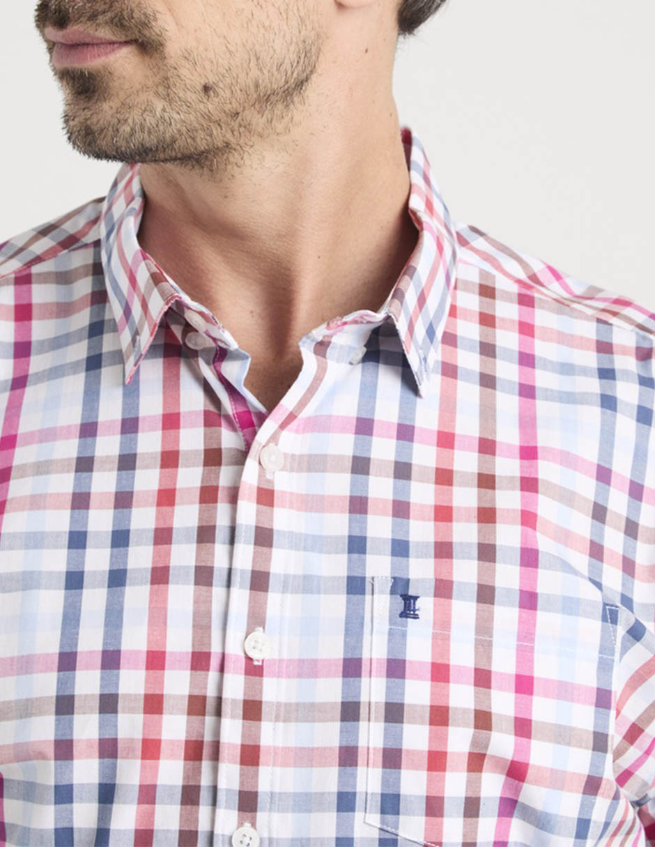 Camisa casual de algodón manga corta para hombre 5