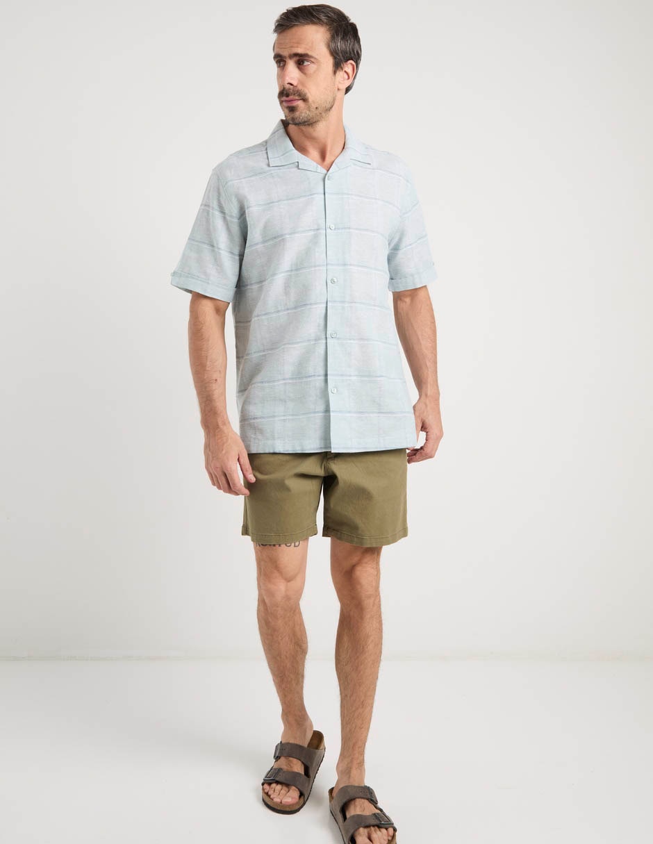 Camisa casual manga corta para hombre 3