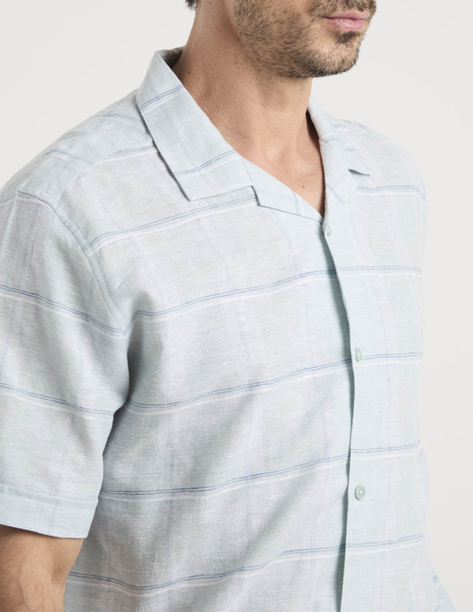 Camisa casual manga corta para hombre 5