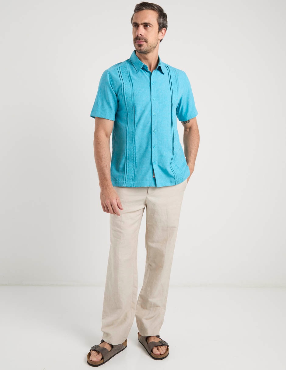 Guayabera manga corta para hombre 2