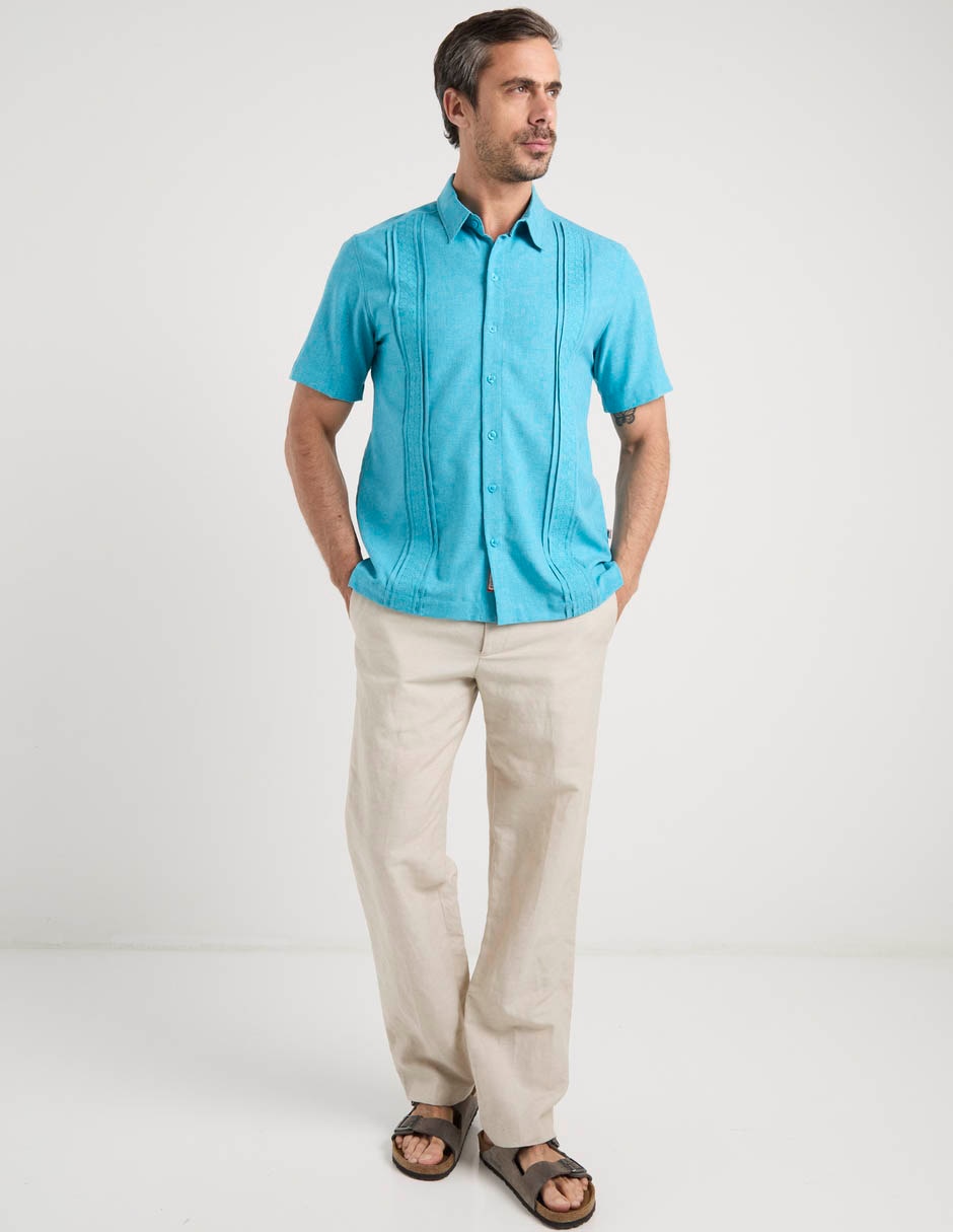 Guayabera manga corta para hombre 3