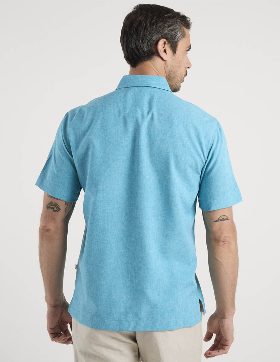 Guayabera manga corta para hombre 6