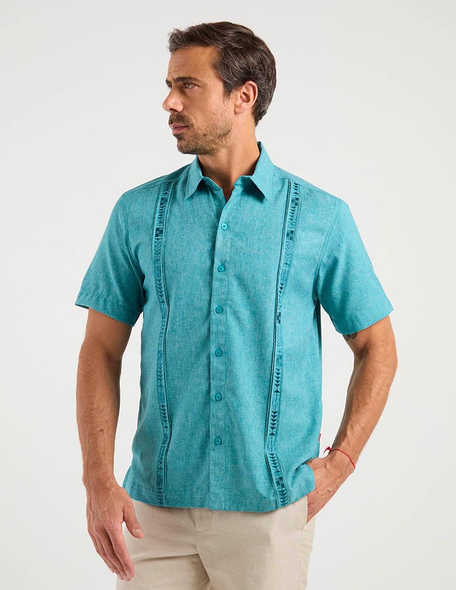 Guayabera manga corta para hombre 2