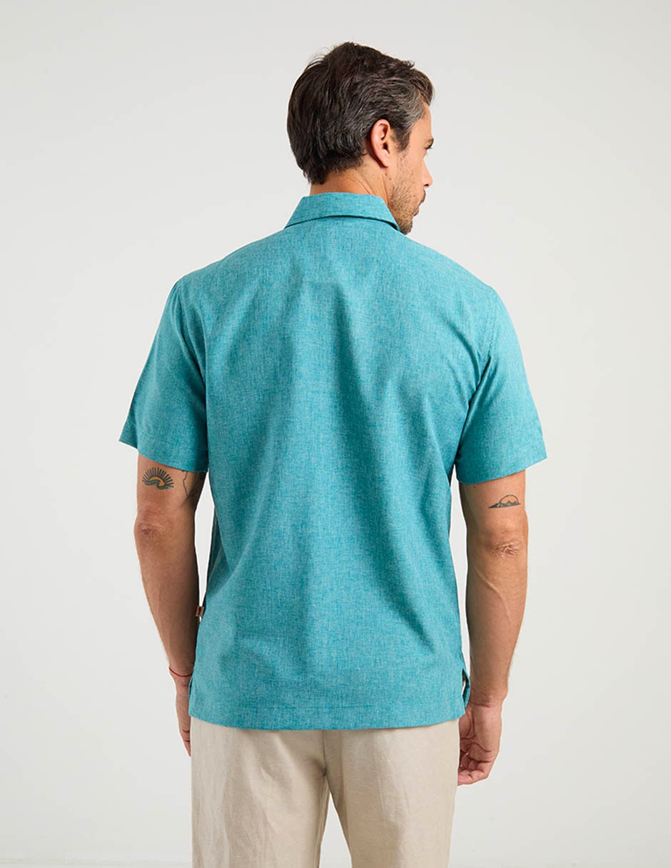 Guayabera manga corta para hombre 6
