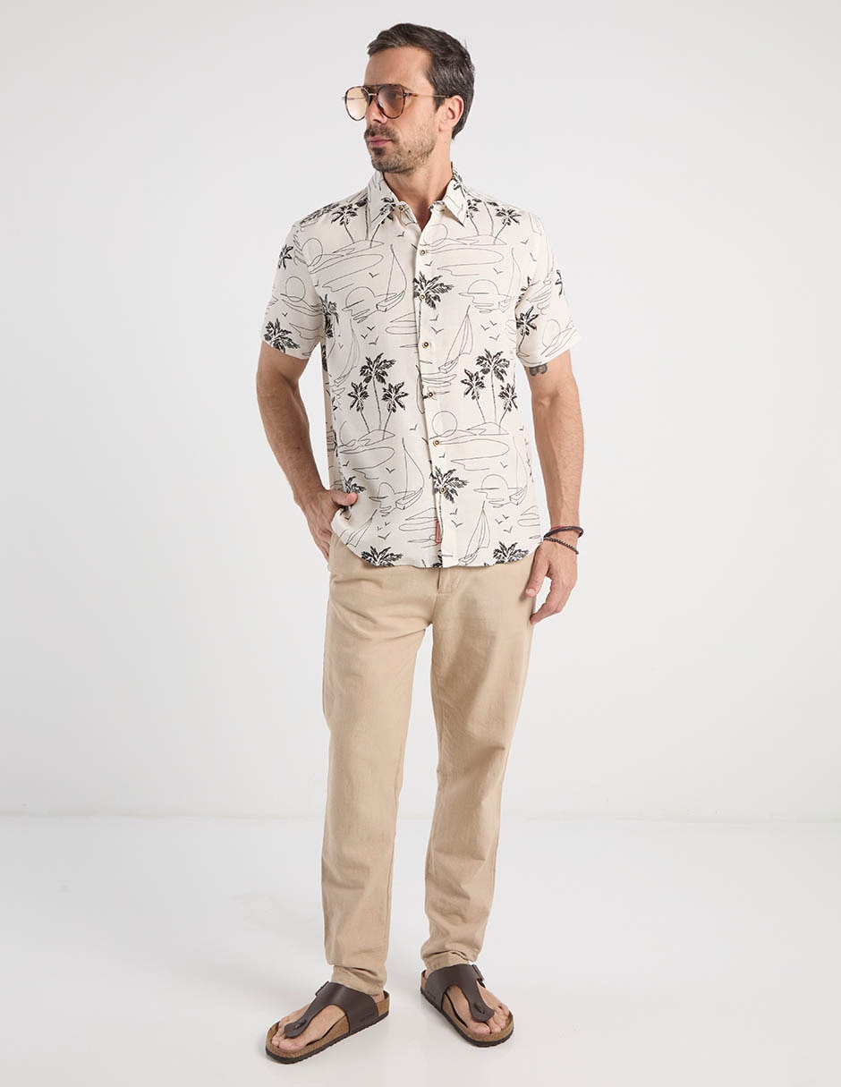 Camisa casual manga corta para hombre 3