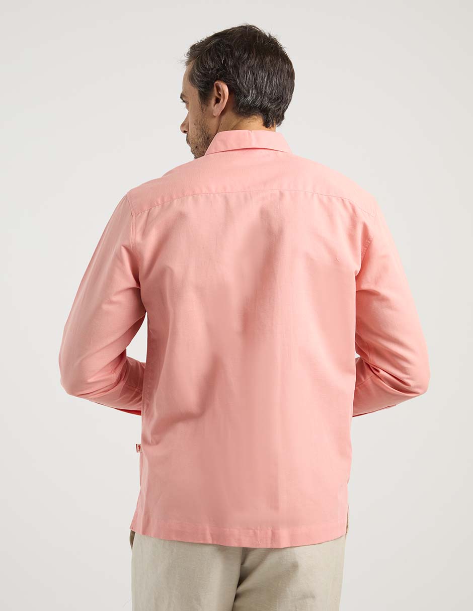 Guayabera manga larga para hombre 6