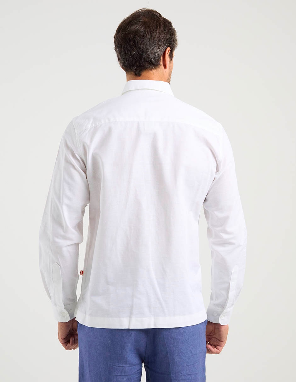 Guayabera manga larga para hombre 6