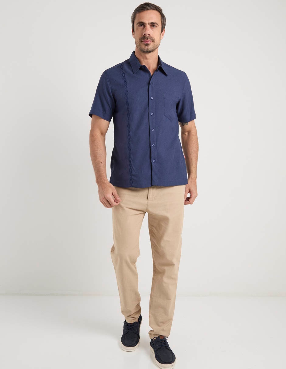 Guayabera manga corta para hombre 2