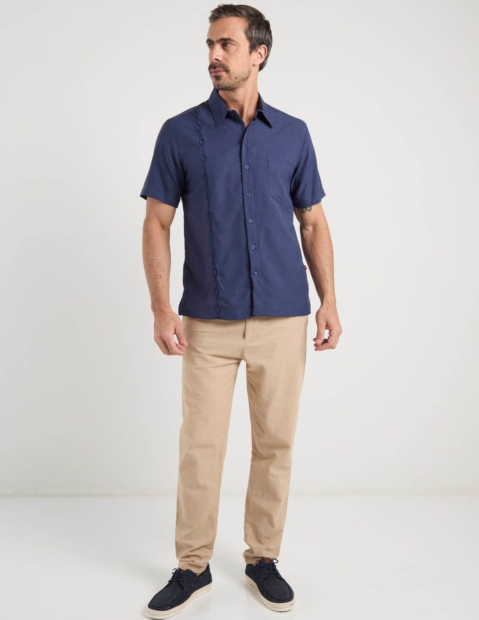 Guayabera manga corta para hombre 3
