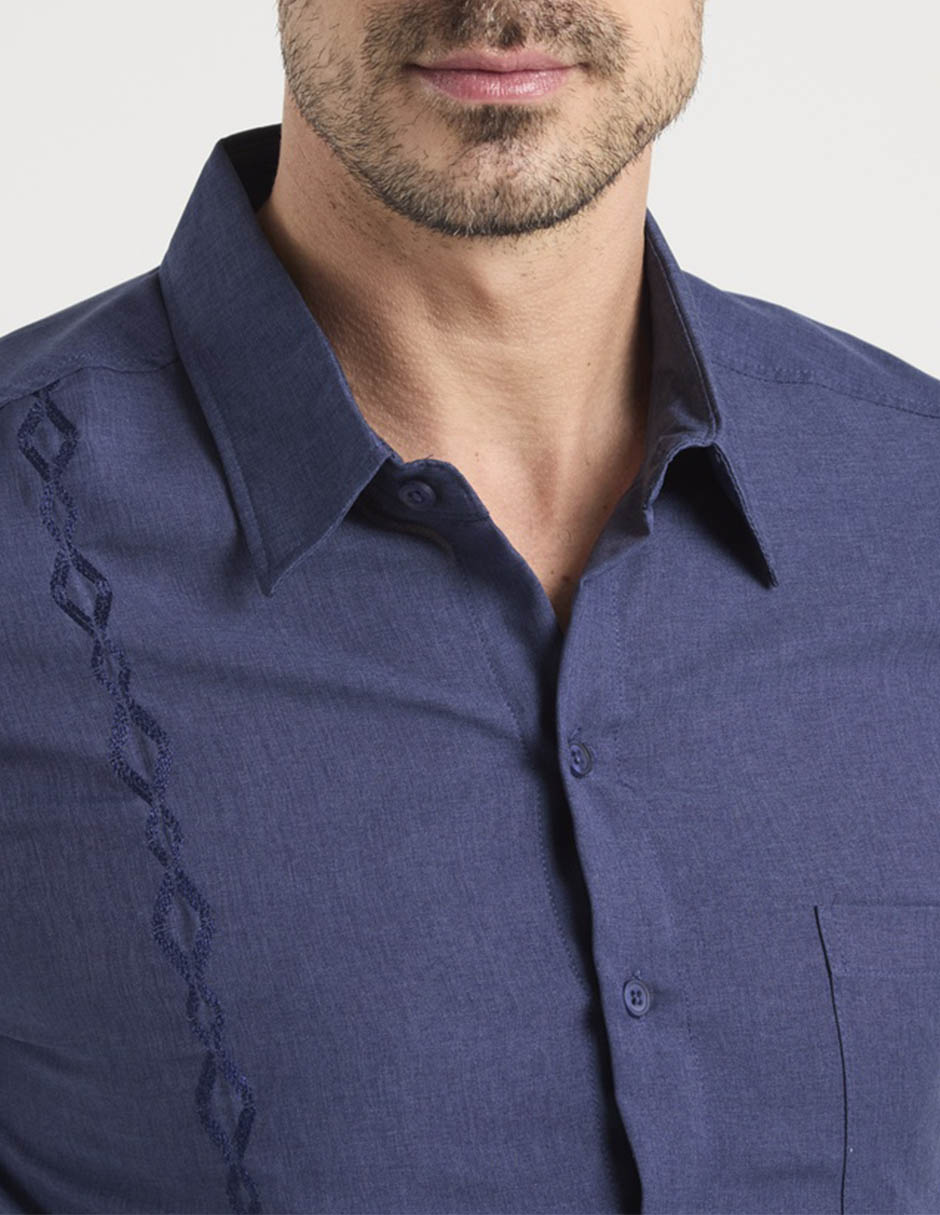 Guayabera manga corta para hombre 5