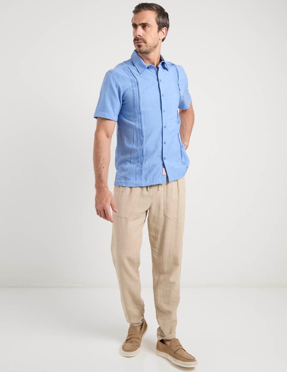 Guayabera manga corta para hombre 2