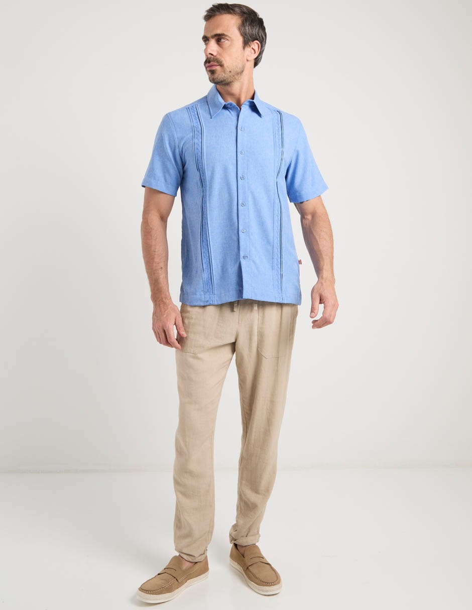 Guayabera manga corta para hombre 3