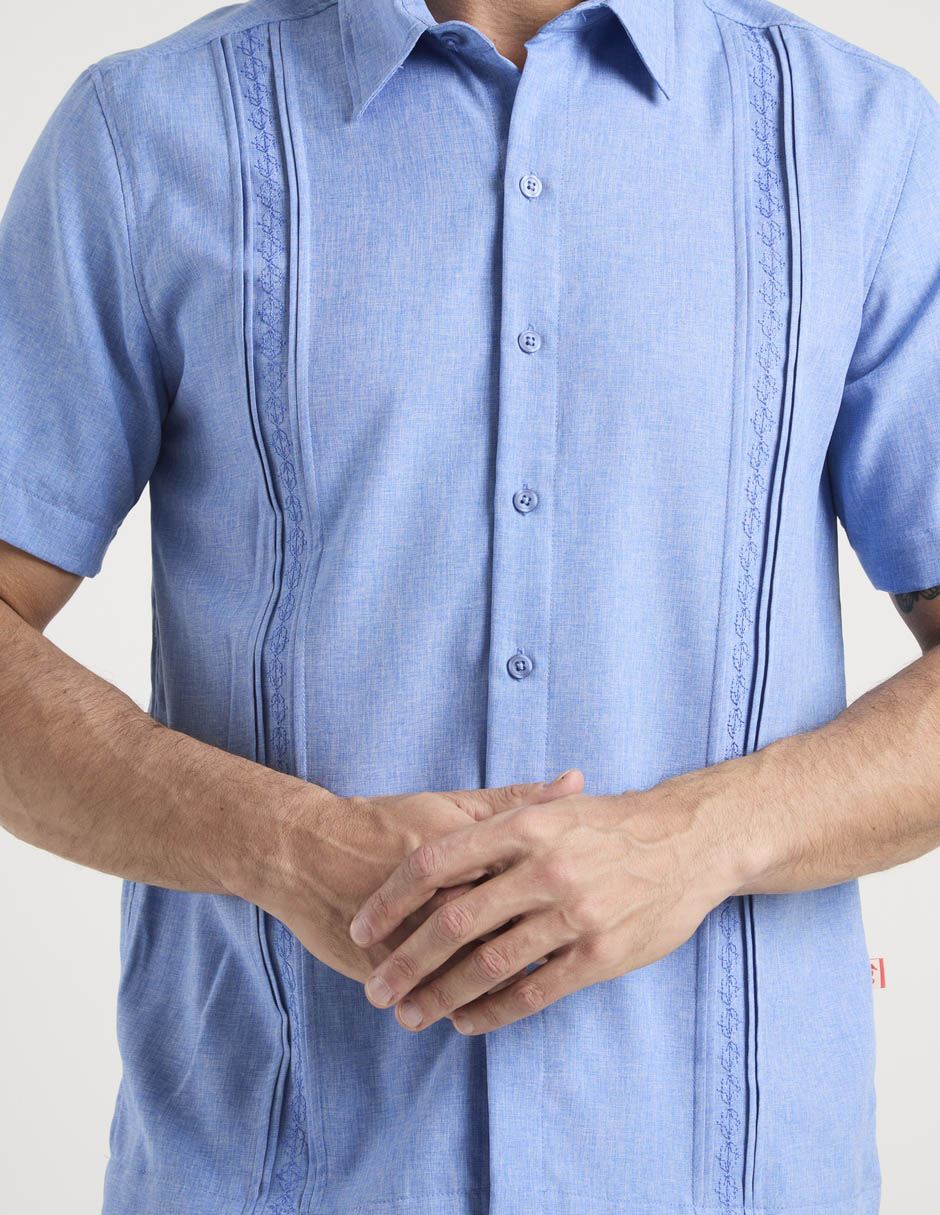 Guayabera manga corta para hombre 5
