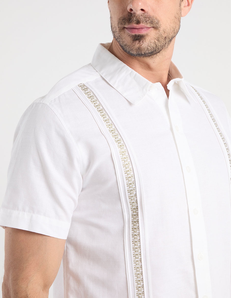 Guayabera manga corta para hombre 5