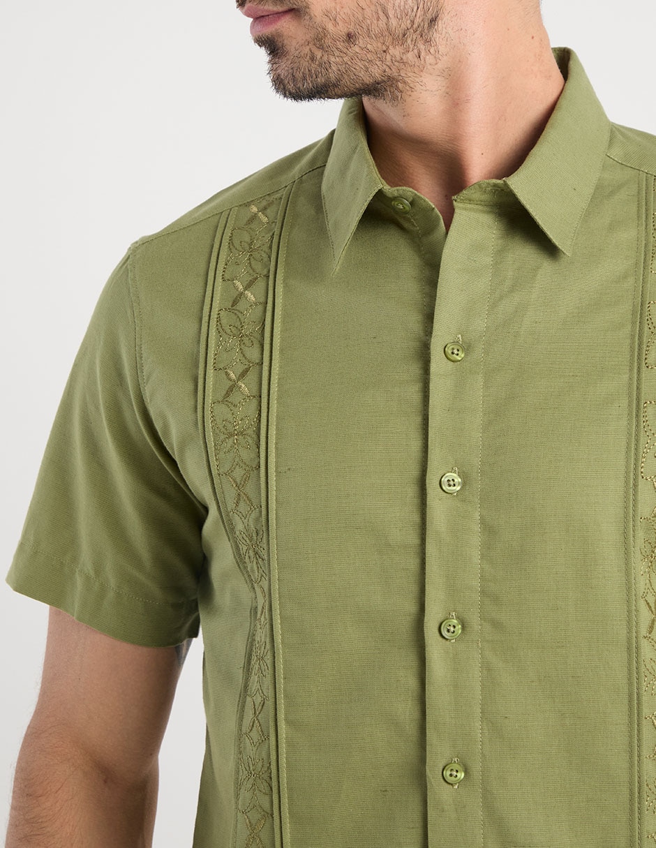 Guayabera manga corta para hombre 4