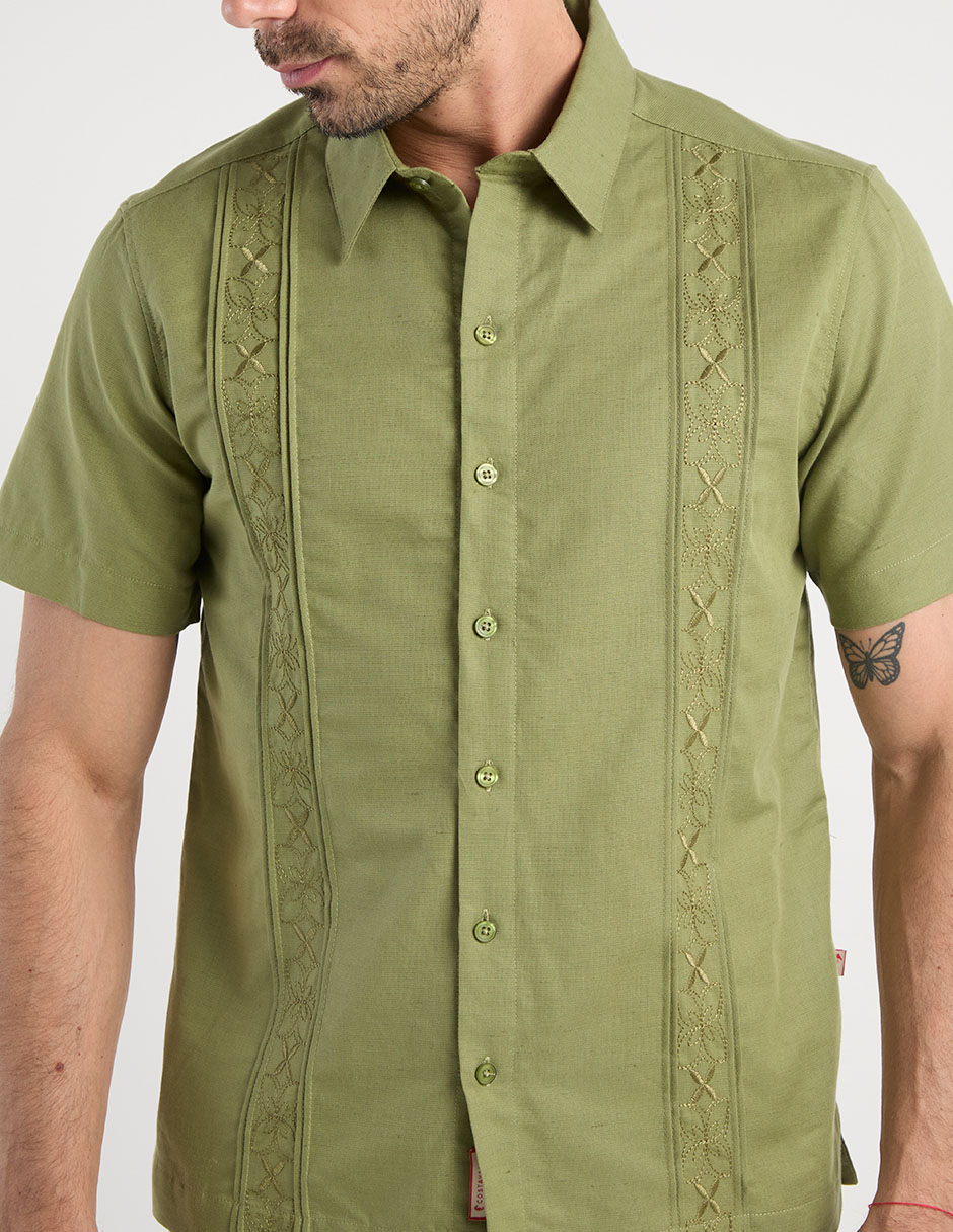 Guayabera manga corta para hombre 5