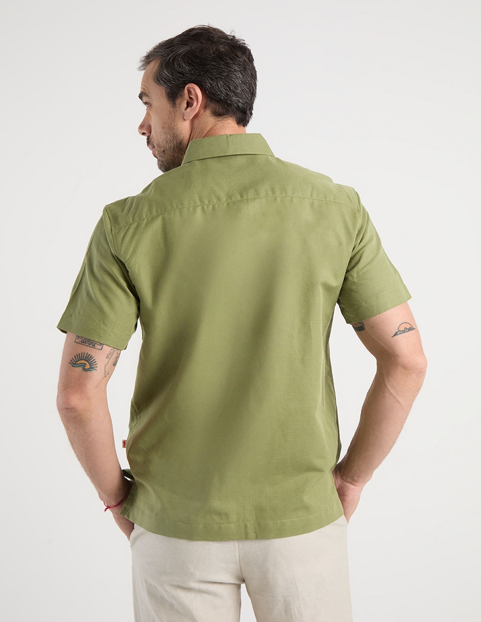 Guayabera manga corta para hombre 6