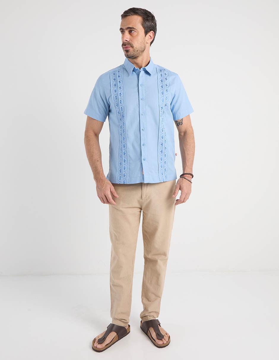 Guayabera manga corta para hombre 3