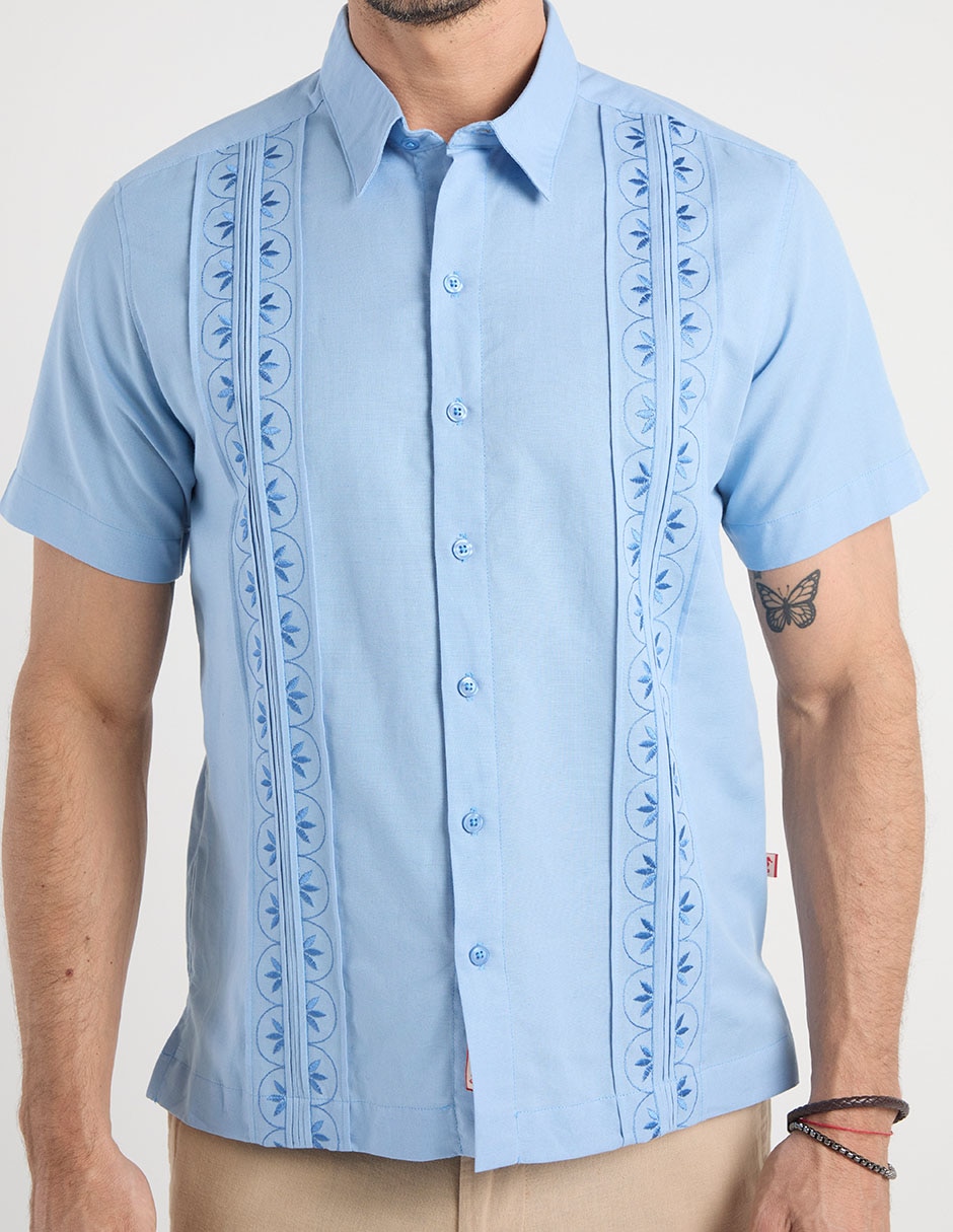 Guayabera manga corta para hombre 4
