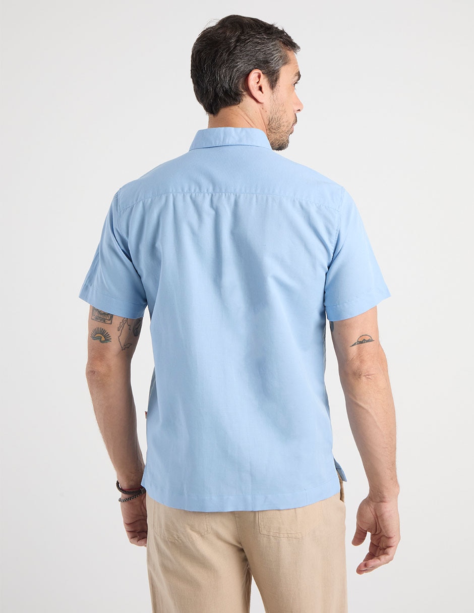 Guayabera manga corta para hombre 6