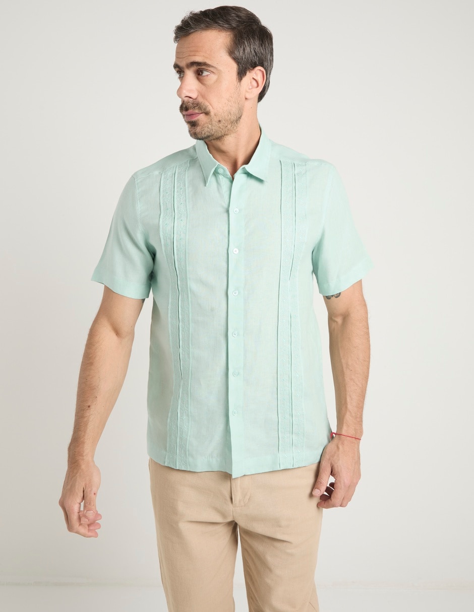 Guayabera manga corta para hombre 2