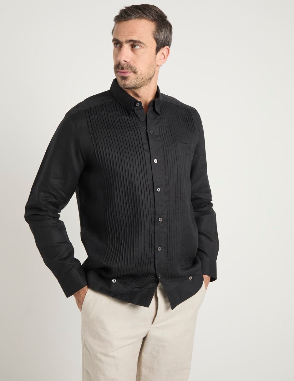 Guayabera manga larga para hombre Guayabera manga larga para hombre