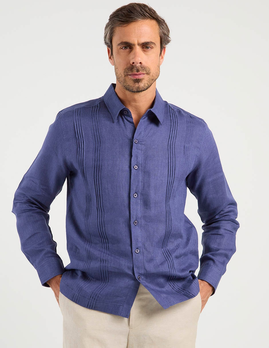Guayabera manga larga para hombre Guayabera manga larga para hombre
