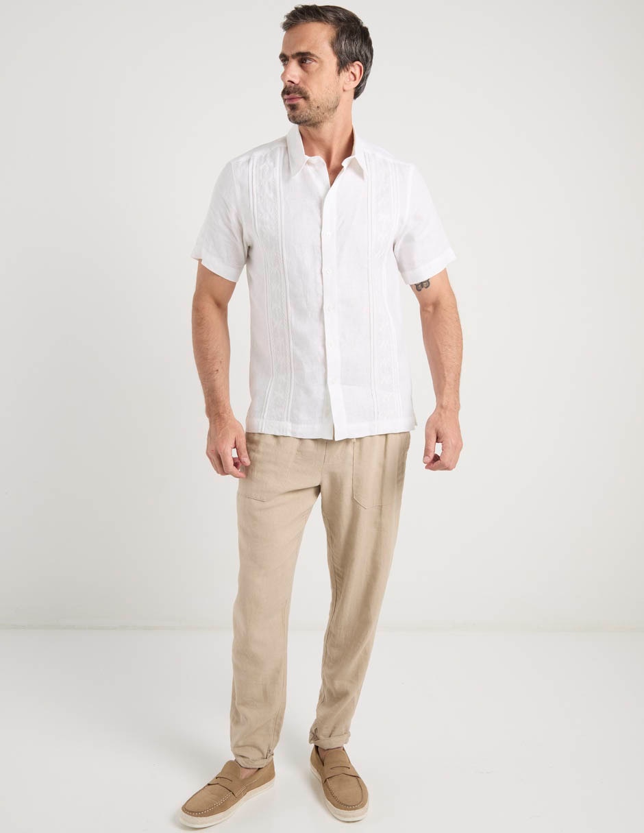 Guayabera manga corta para hombre 2