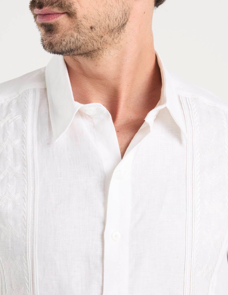 Guayabera manga corta para hombre 5