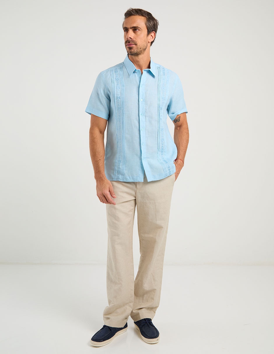 Guayabera manga corta para hombre 3