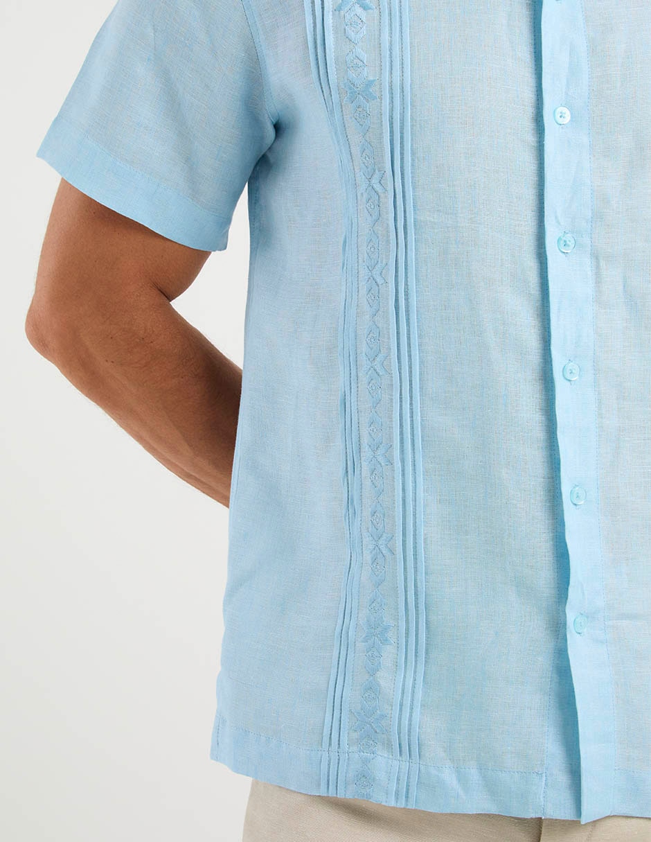 Guayabera manga corta para hombre 5