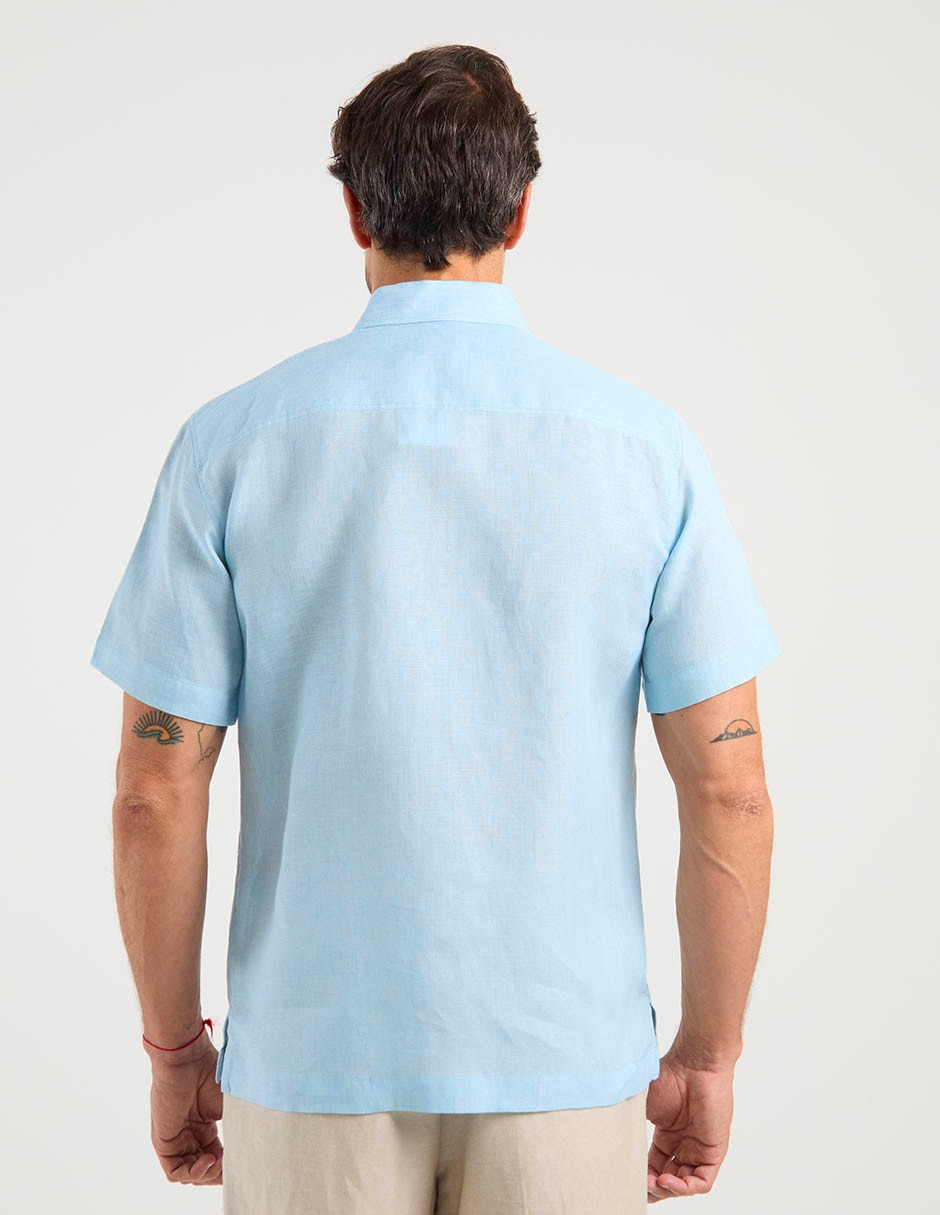 Guayabera manga corta para hombre 6