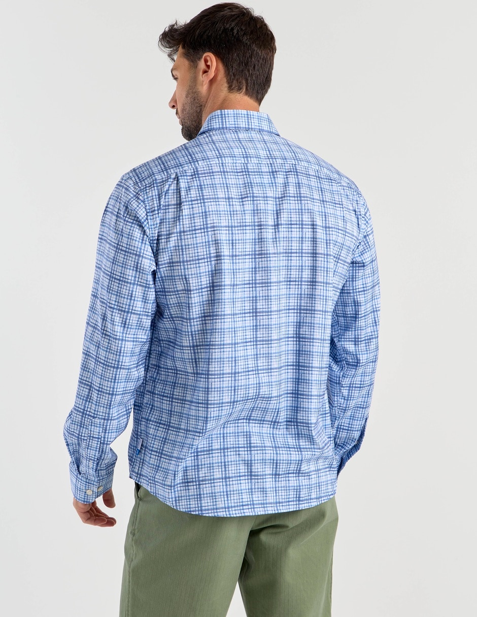 Camisa casual manga larga para hombre 6