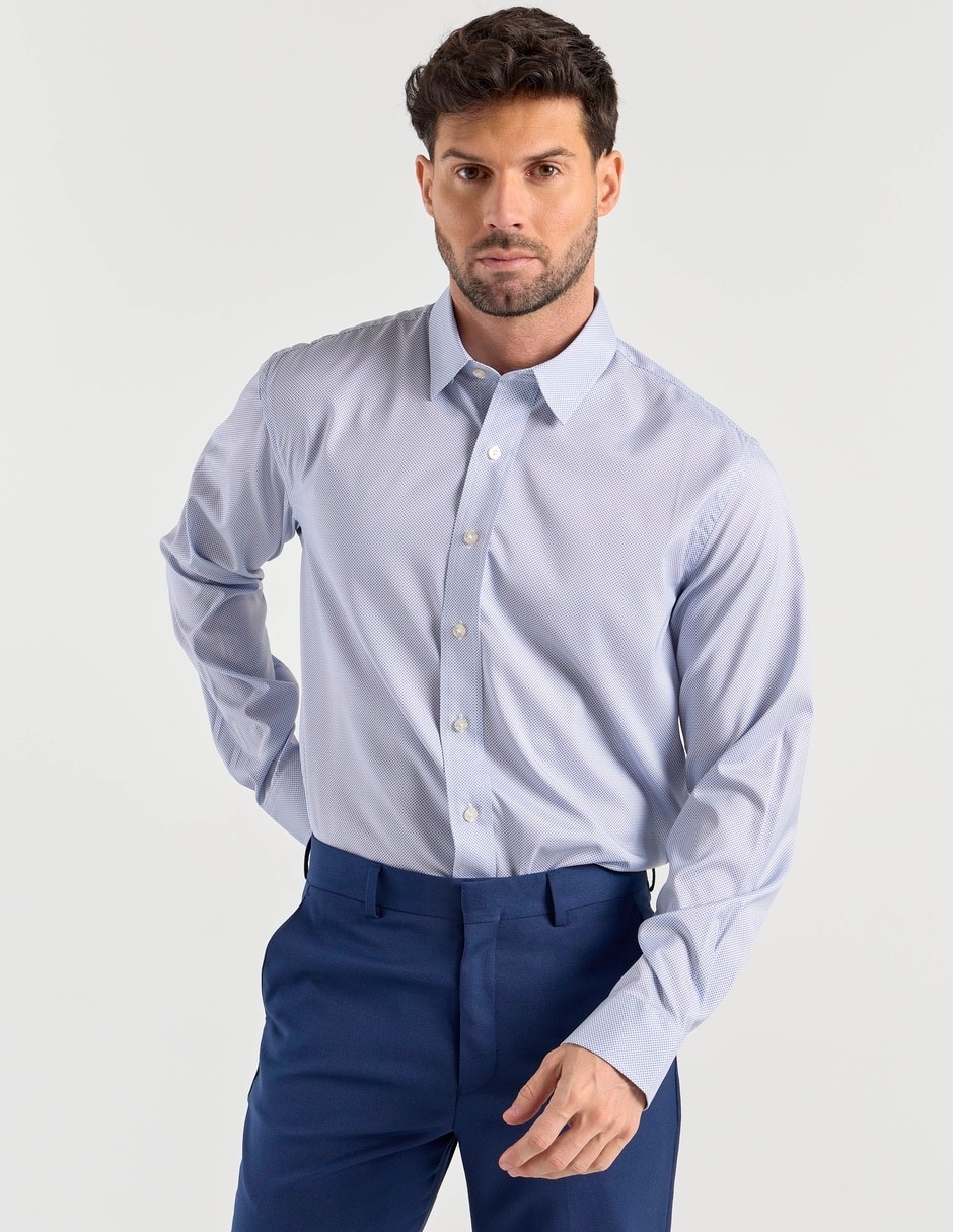 Camisa casual manga larga para hombre 2