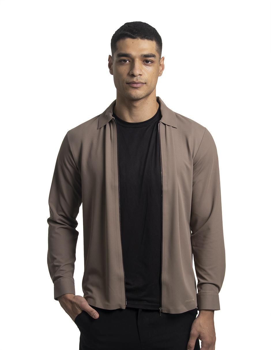 Camisa casual manga larga para hombre 2