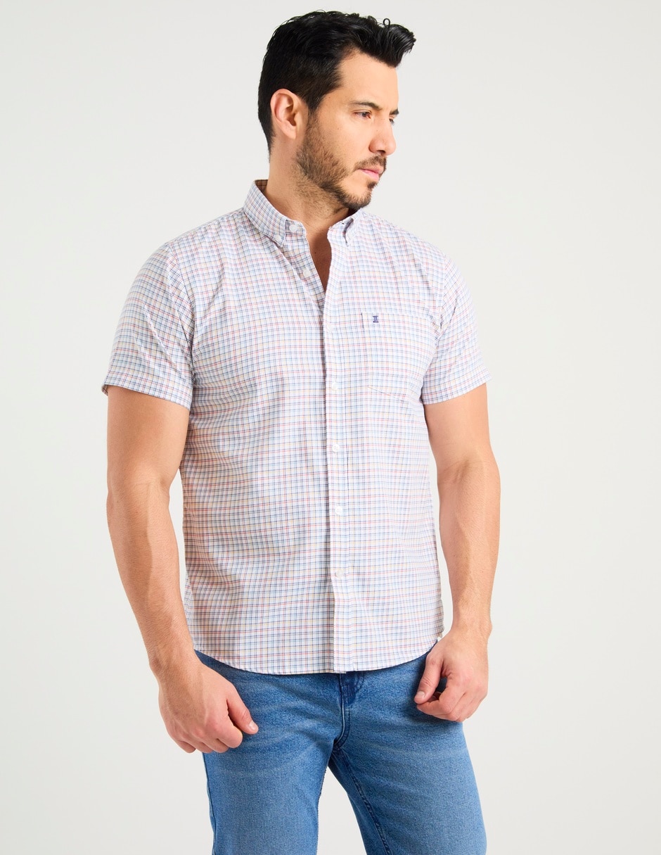 Camisa casual de algodón manga corta para hombre 2