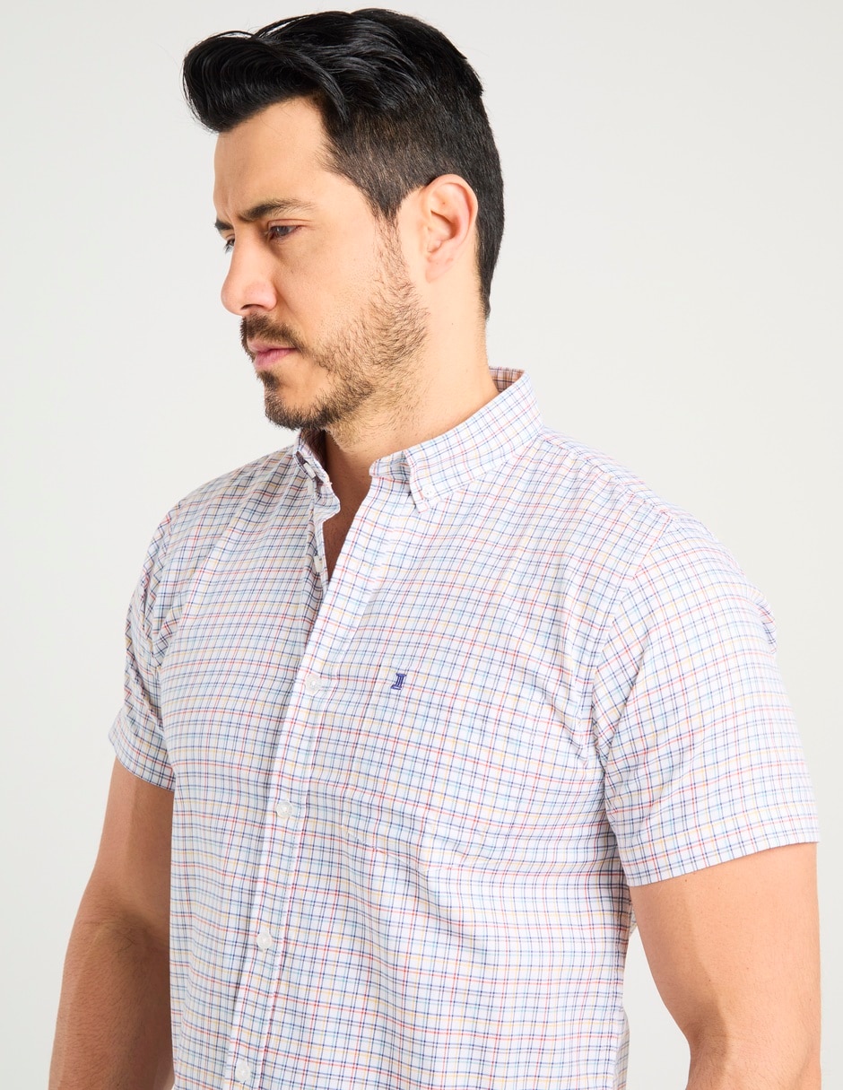 Camisa casual de algodón manga corta para hombre 5