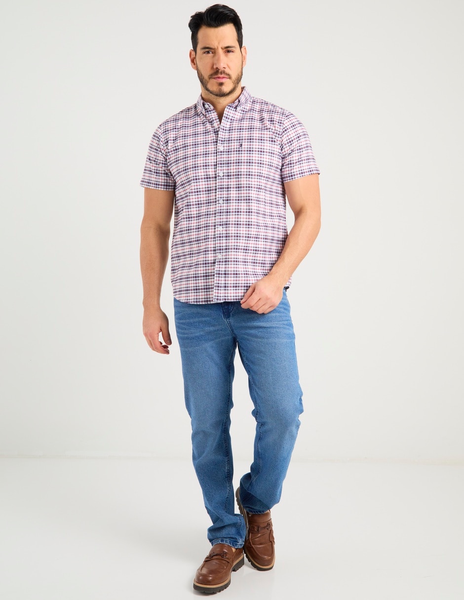 Camisa casual de algodón manga corta para hombre 3