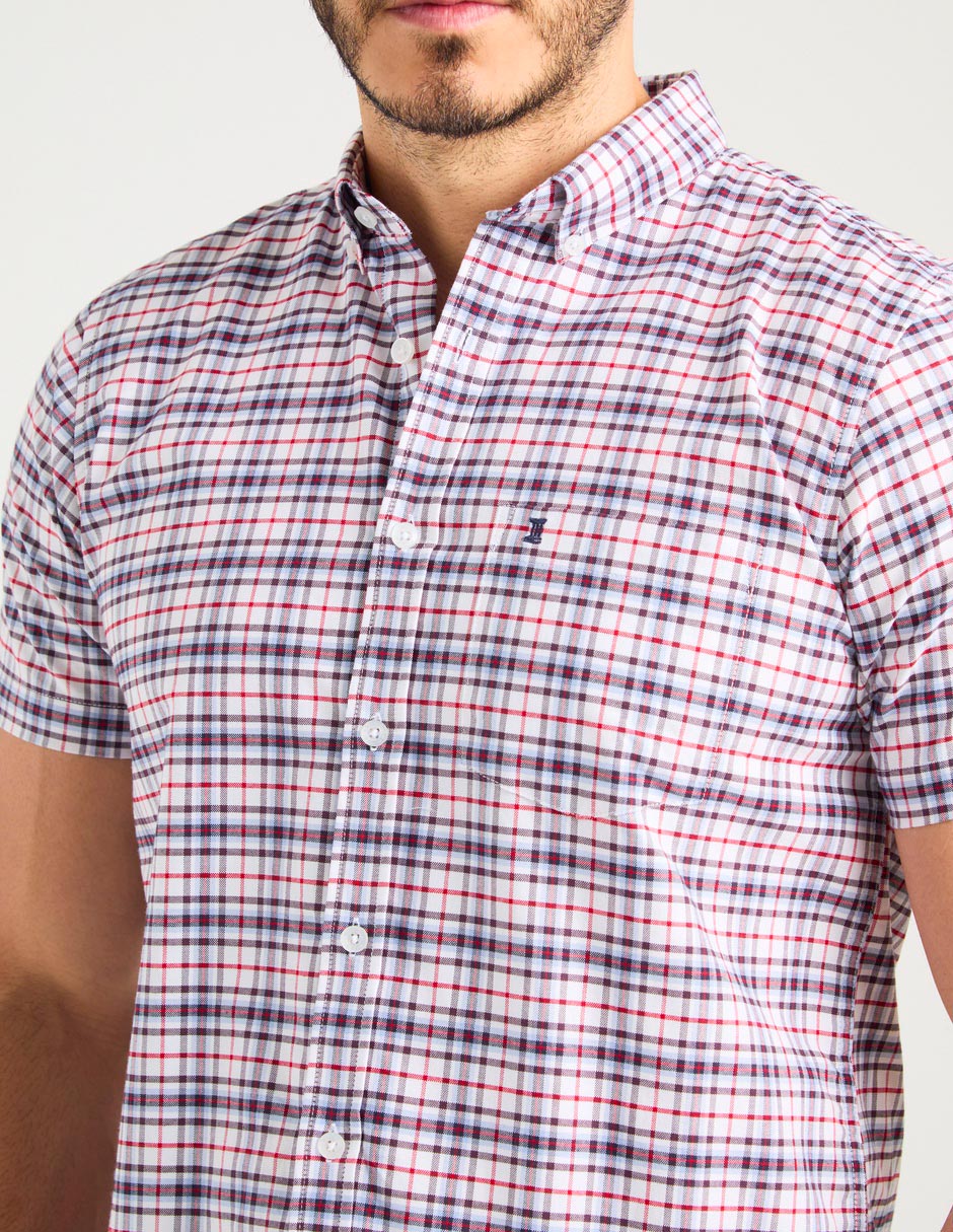 Camisa casual de algodón manga corta para hombre 5