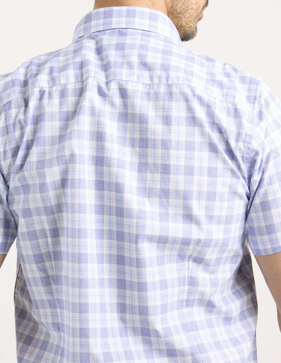 Camisa casual de algodón manga corta para hombre 5