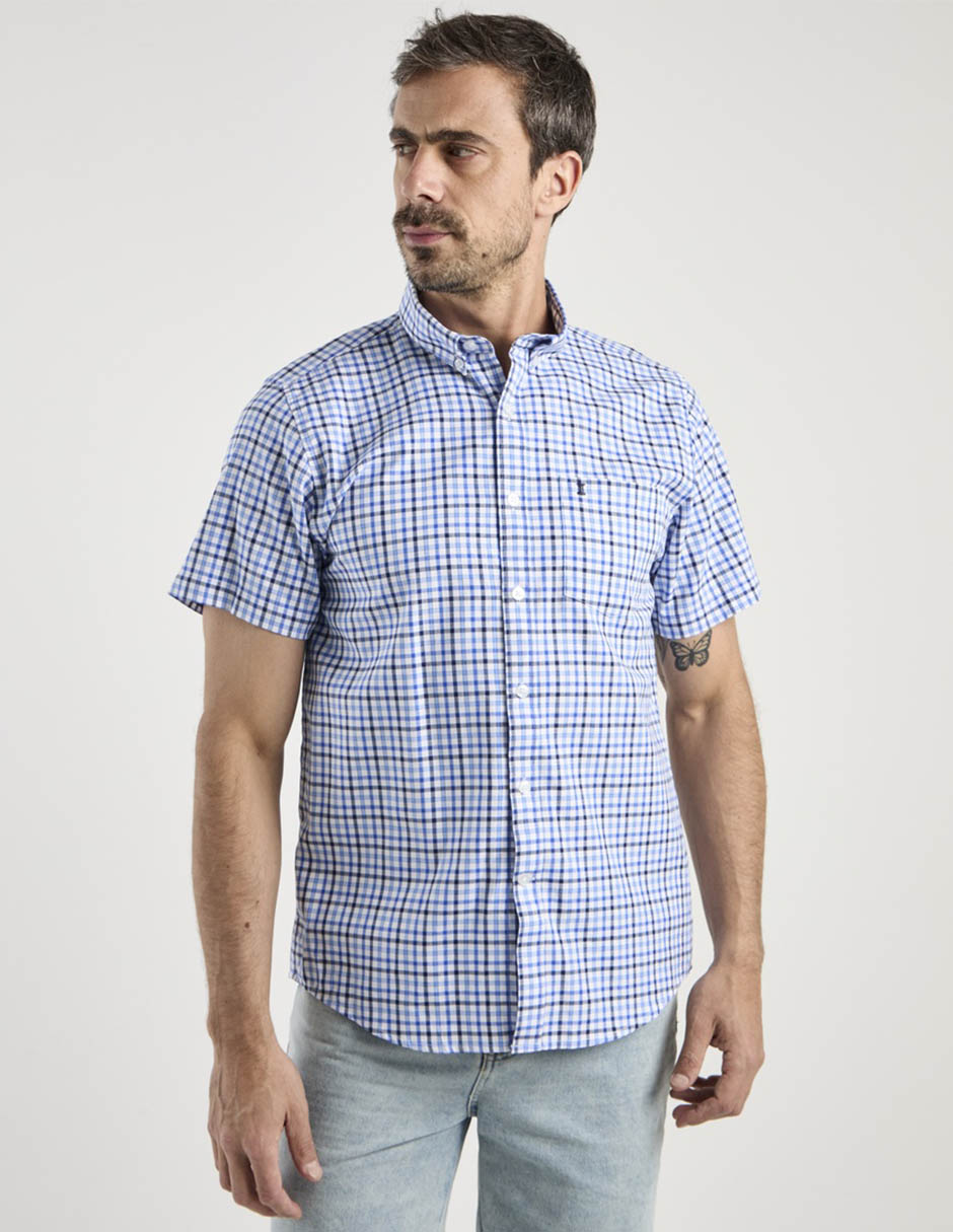 Camisa casual de algodón manga corta para hombre 2