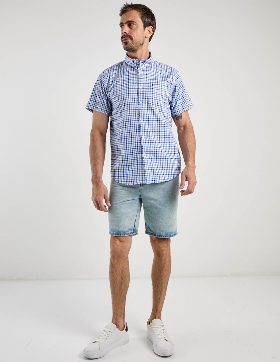 Camisa casual de algodón manga corta para hombre 3