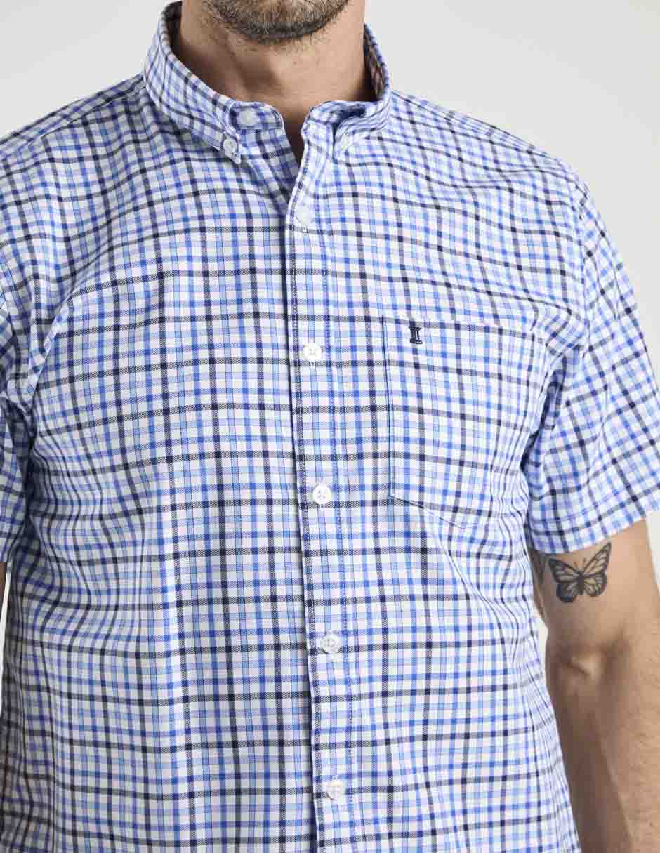 Camisa casual de algodón manga corta para hombre 4