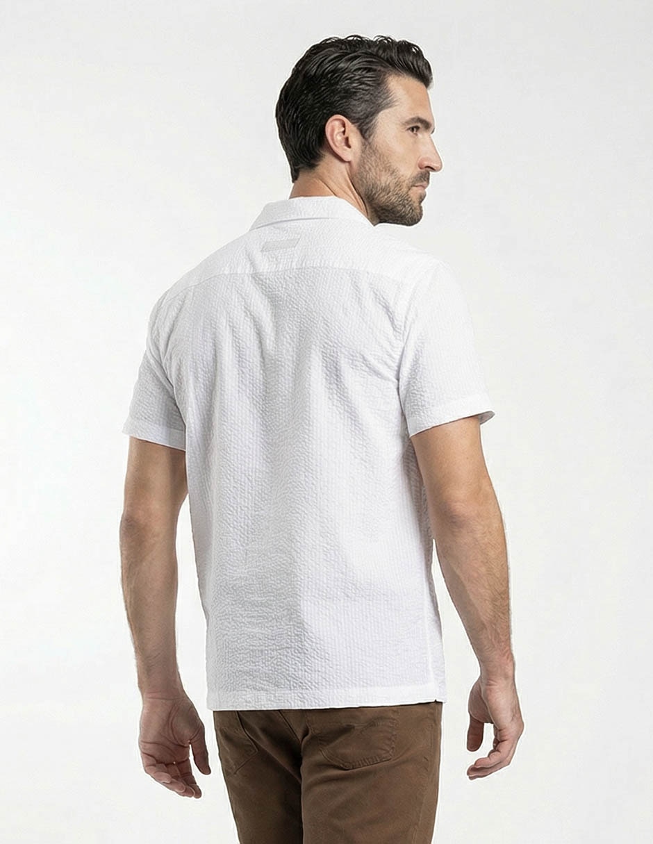 Camisa casual de algodón manga corta para hombre 2