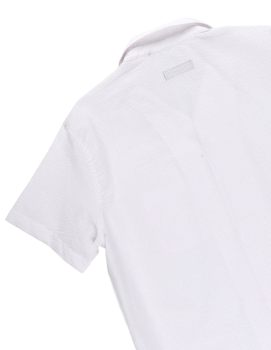 Camisa casual de algodón manga corta para hombre 6